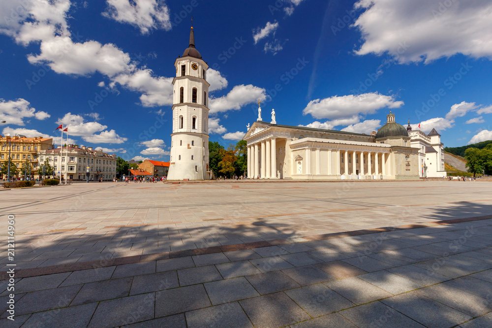Vilnius. Lithuania. Cathedral Square.
