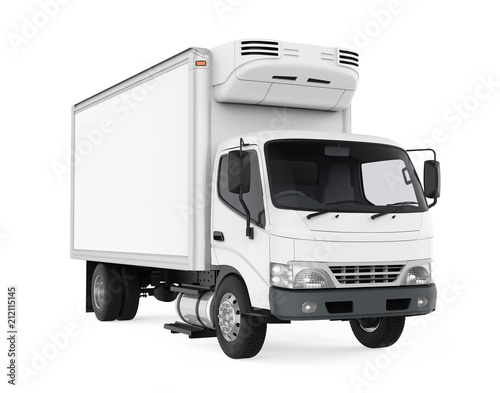 Refrigerated Truck Isolated photo