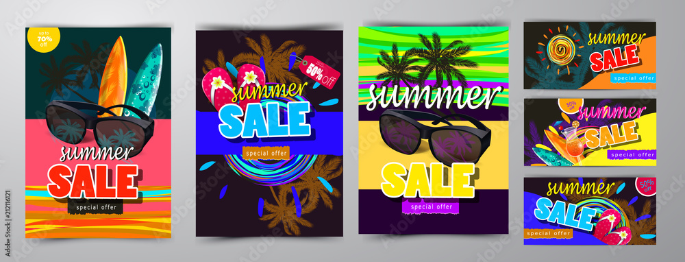 summer sale template banner