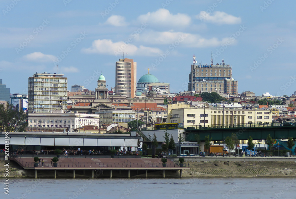 View to Belgrade over Sava river