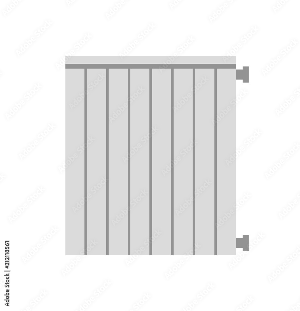 Heating radiator. Isolated on white background. Vector illustration. Heating radiator. Isolated on white background. Vector illustration.