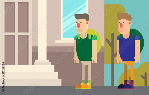 Freshmen go to University in autumn for the first time to study