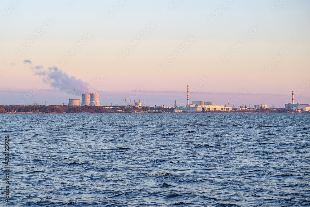 thick smoke belching from factory chimneys