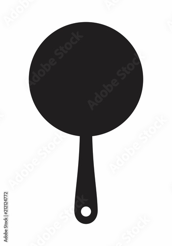 Frying pan silhouette illustration
