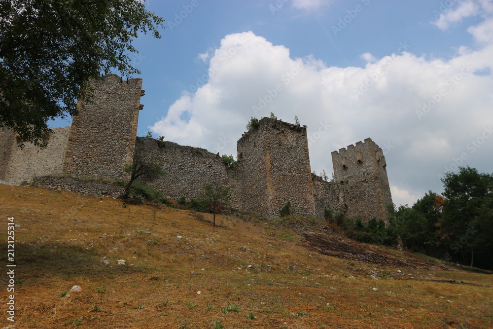 Fototapeta premium View to Manasija monastery walls, Despotovac, Serbia