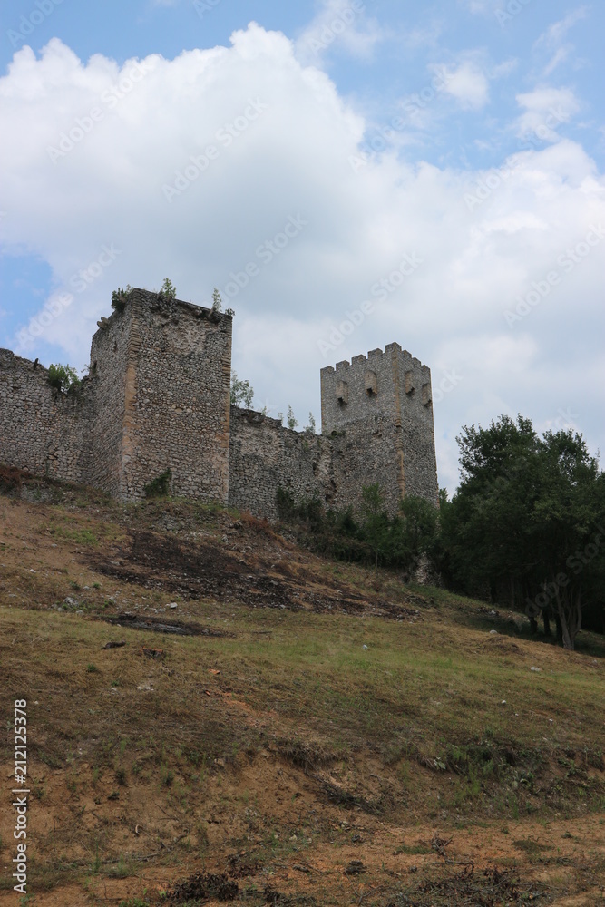 View to Manasija monastery walls, Despotovac, Serbia