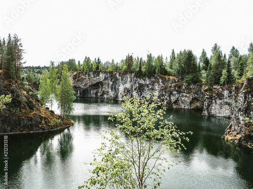 Mountain Park Ruskeala. Marble quarry photo