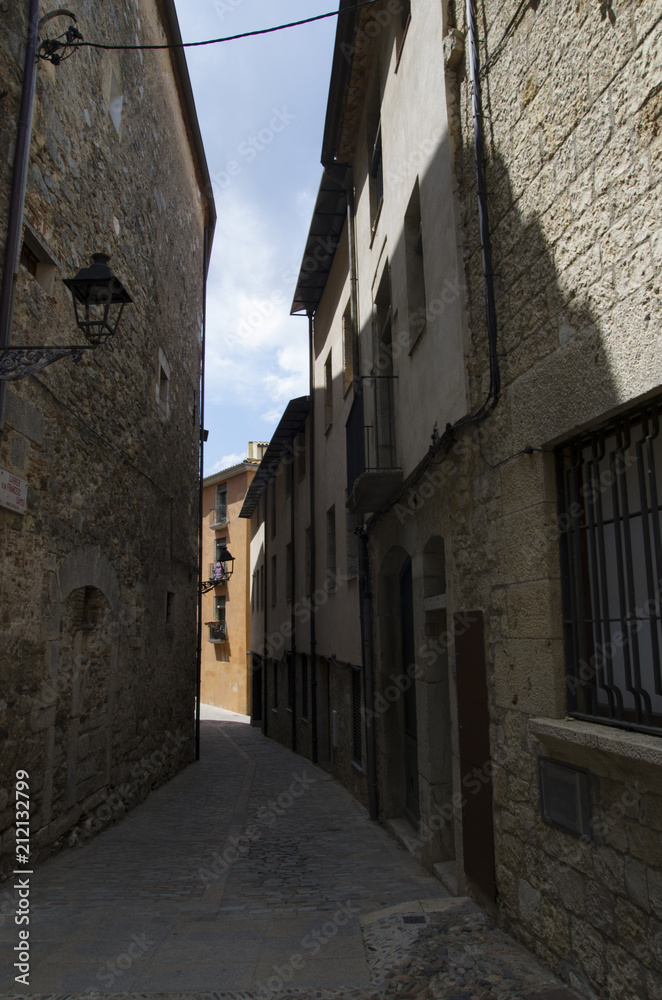 The streets of the ancient city of Gerona