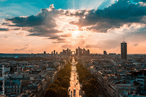 Paris at sunset