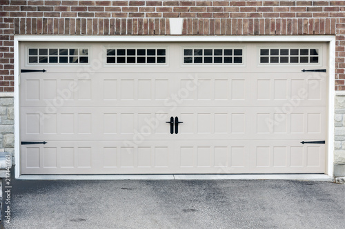 Garage doors for two cars