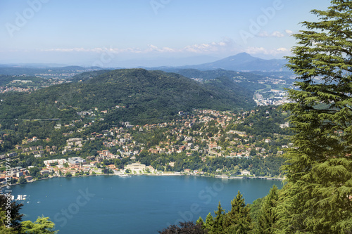 Lago di Como in Italy from Above.Aerial View
