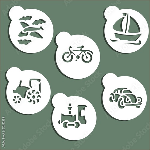 Car stencil cards