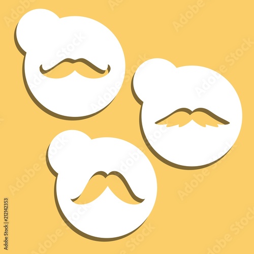 mustache stencils art