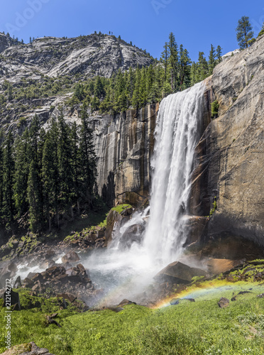 Vernal Falls on the Mist Trail - Yosemite National Park, California, USA