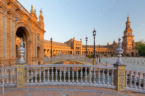 Seville, Spain. Spanish square (Plaza de Espana)
