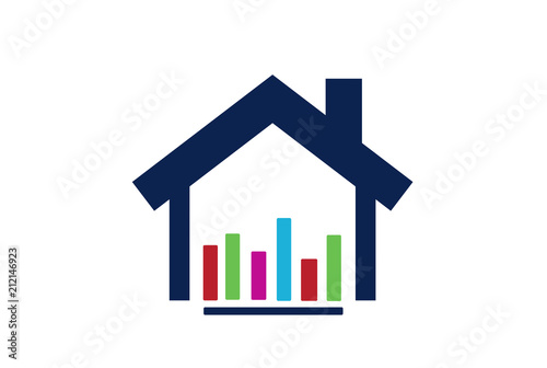 Graph House Logo Icon Element