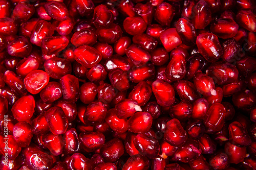 Texture of the garnet seeds for the background