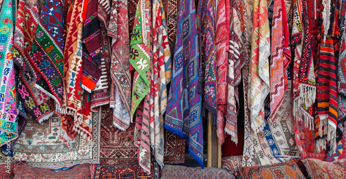 Oriental carpets in street market © Stramyk Igor