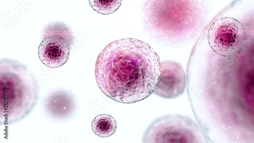 Stem Cells Immunotherapy Stem Cell floating freely  photo