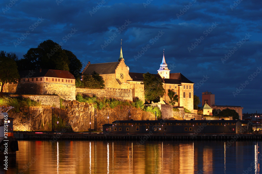 Akershus Fortress and Castle, a medieval castle built to protect and provide a royal residence for Oslo, the capital of Norway
