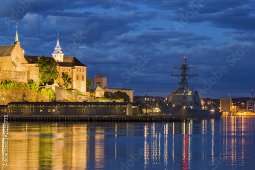 Akershus Fortress and Castle, a medieval castle built to protect and provide a royal residence for Oslo, the capital of Norway