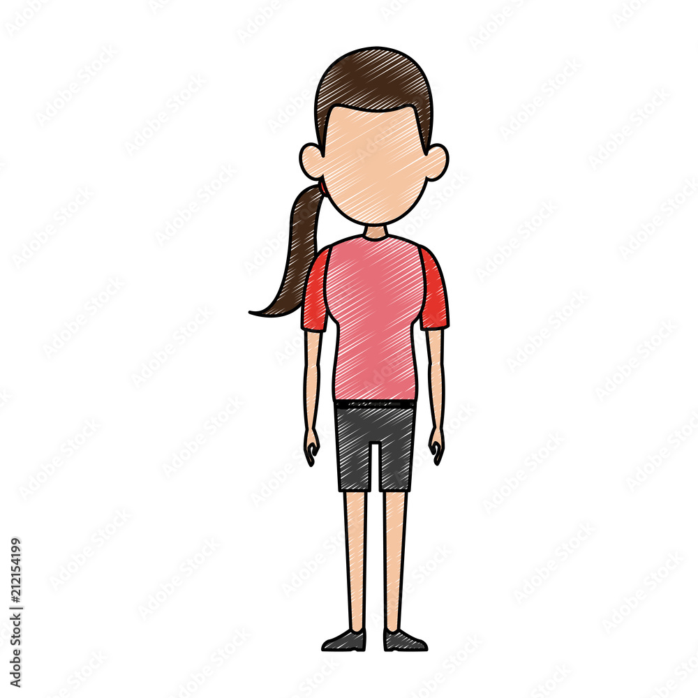 Woman cartoon isolated vector illustration graphic design Woman cartoon isolated vector illustration graphic design