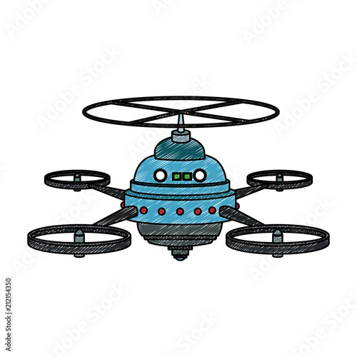 RC drone isolated vector illustration graphic design