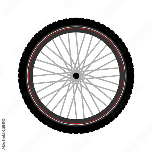 BTT bike wheel illustration