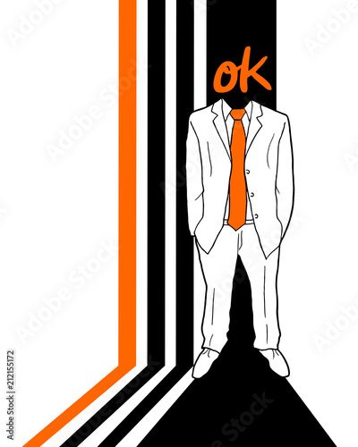 elegant jacket man draw
