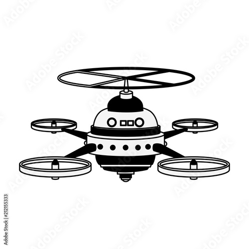 RC drone isolated vector illustration graphic design