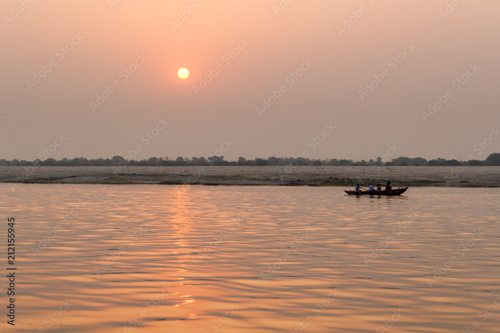 Ganges River Sunrise Varanasi - India
