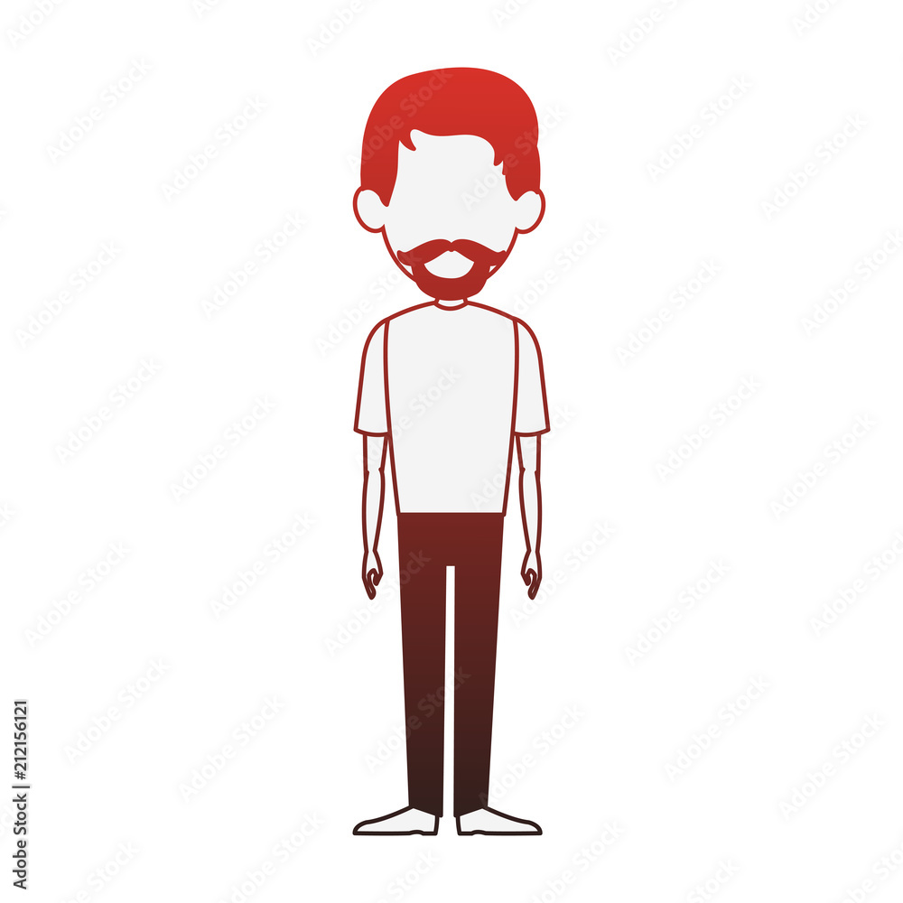 Man cartoon isolated vector illustration graphic design