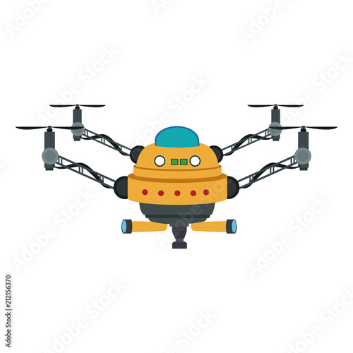 RC drone isolated vector illustration graphic design