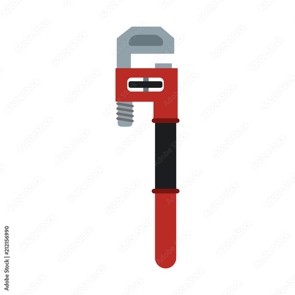 Adjustable wrench tool vector illustration graphic design Adjustable wrench tool vector illustration graphic design