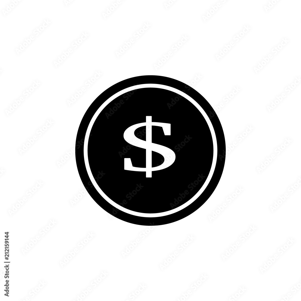 dollar coin icon. Element of banking and finance icon for mobile concept and web apps. Glyph style dollar coin icon can be used for web and mobile. Premium icon dollar coin icon. Element of banking and finance icon for mobile concept and web apps. Glyph style dollar coin icon can be used for web and mobile. Premium icon