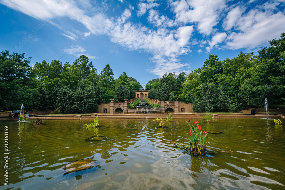 Obraz premium Fountains at Meridian Hill Park, in Washington, DC.