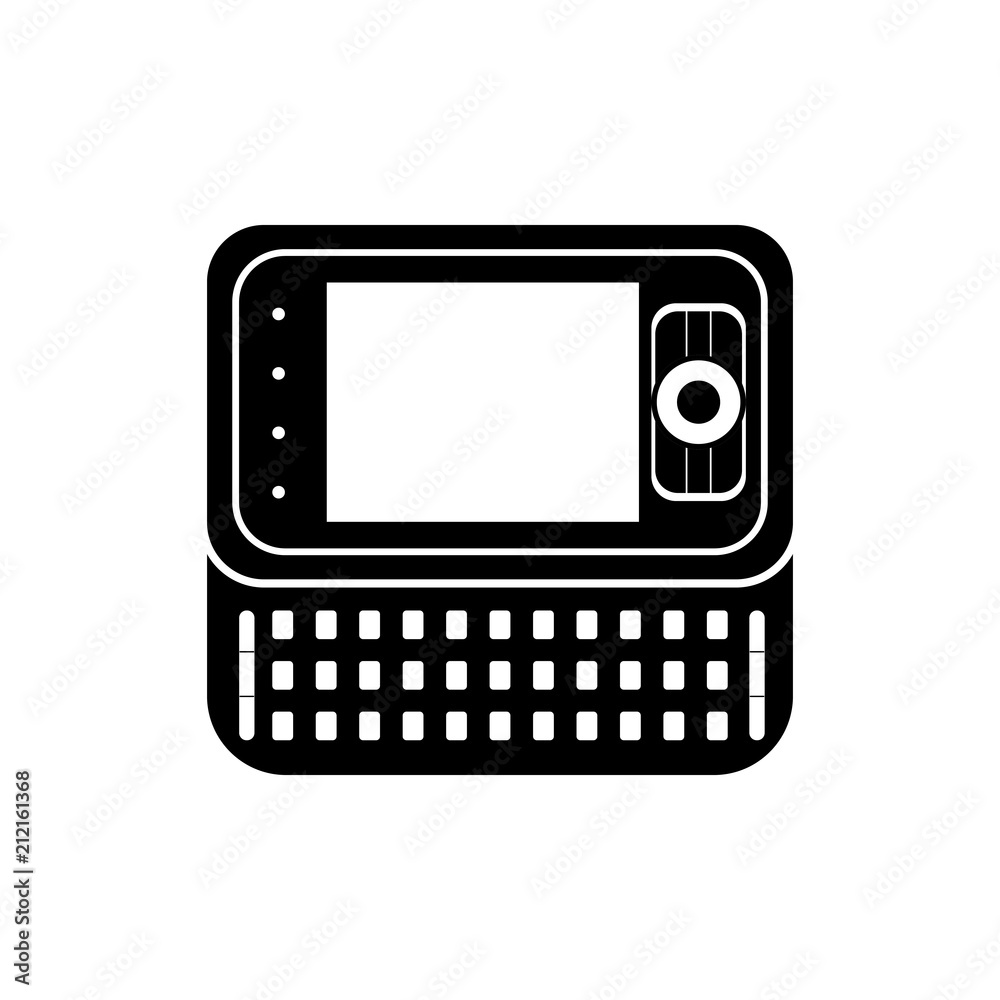 Isolated old cellphone icon