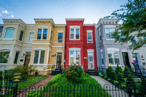 Fotografie Row houses in Shaw, Washington, DC