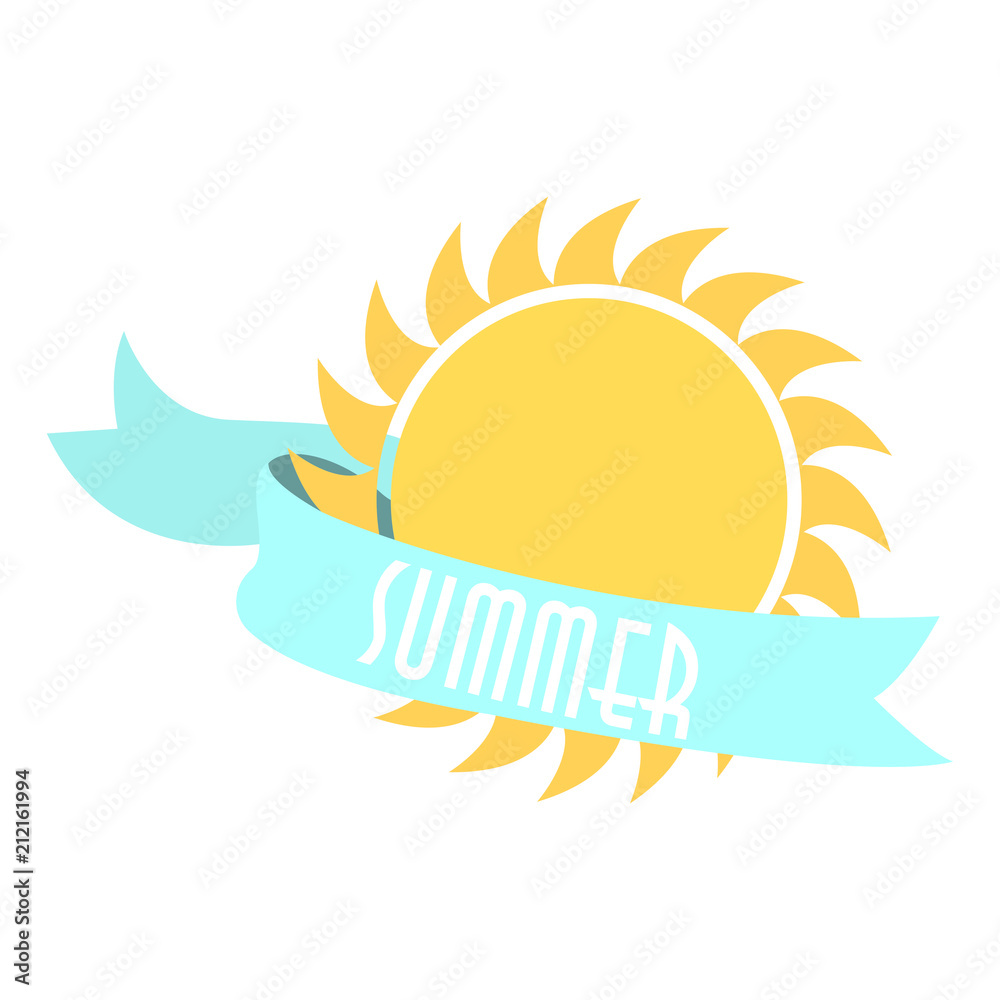 Obraz premium Abstract summer label