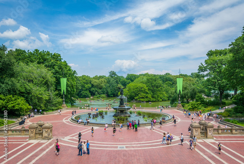 View of Bethesda Terrace, in Central Park, Manhattan, New York City.
