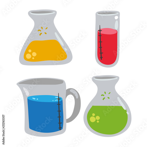 flasks vector collection design