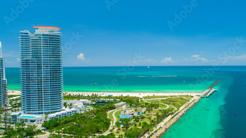 Aerial view of South Beach. Miami Beach. Florida. USA.  © miami2you
