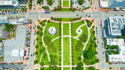 Aerial view of South Beach. Miami Beach. Florida. USA. 