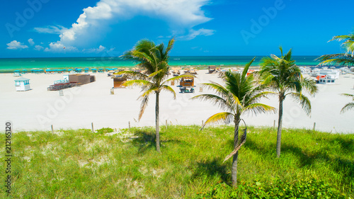 Aerial view of South Beach. Miami Beach. Florida. USA. 