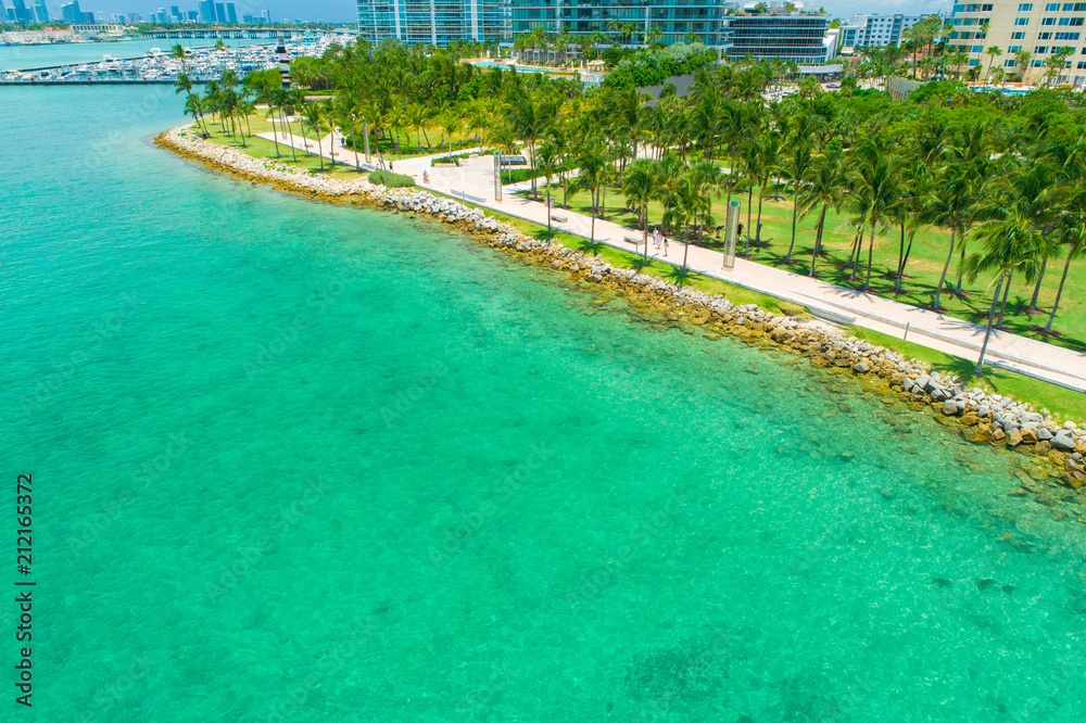 Fototapeta premium Aerial view of South Beach. Miami Beach. Florida. USA. 