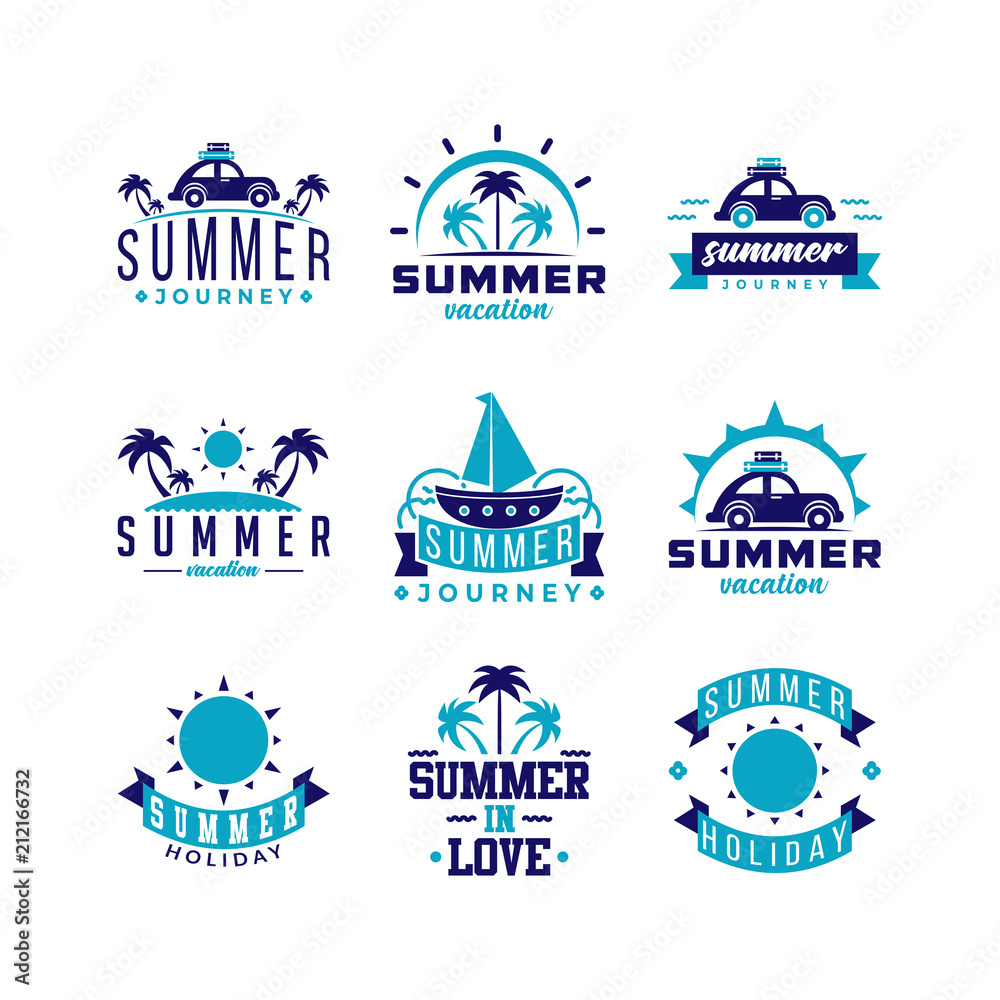 Summer logo template illustration
Summer logo template illustration