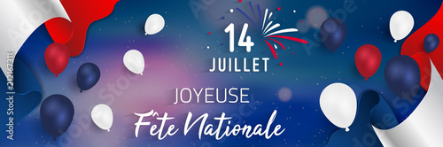 Fototapeta Naklejka Na Ścianę i Meble -  14 Juillet - Fête Nationale. 14 juillet en France - fête nationale