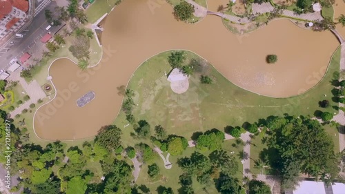 Bird eye view from a park in Aguas de Lindoia Brasil. photo