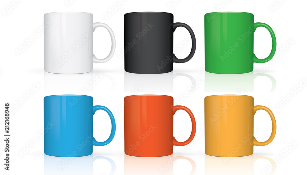 Realistic mug mock up Realistic mug mock up