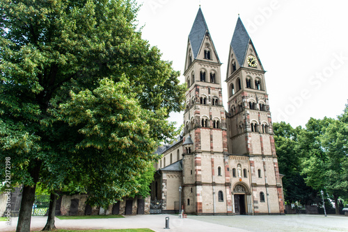 The Basilica of St. Castor oldest church in Koblenz German state of Rhineland Palatinate, close to the Deutsches Eck. photo